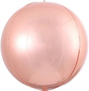 Сфера Шар 22" 4D ROSE GOLD Китай