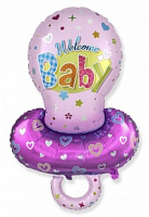 FM фигура большая 901791RS Соска Розовая Фольга